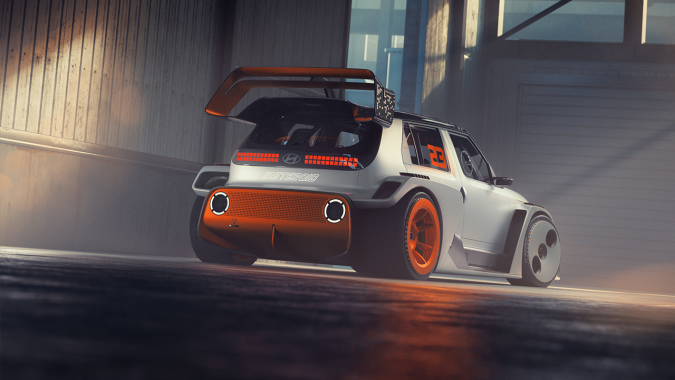 El Hyundai Insteroid es un concepto pensado en competencias de Drift.