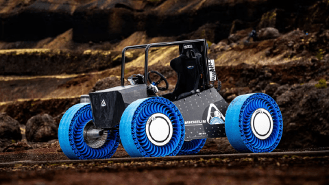 Ruedas lunares Michelin Moon-Spec han tenido muchas pruebas de resistencia.