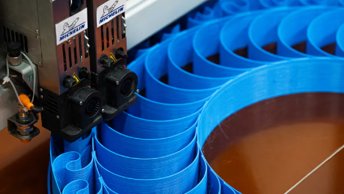 Ruedas lunares Michelin Moon-Spec están hechas con termoplásticos.