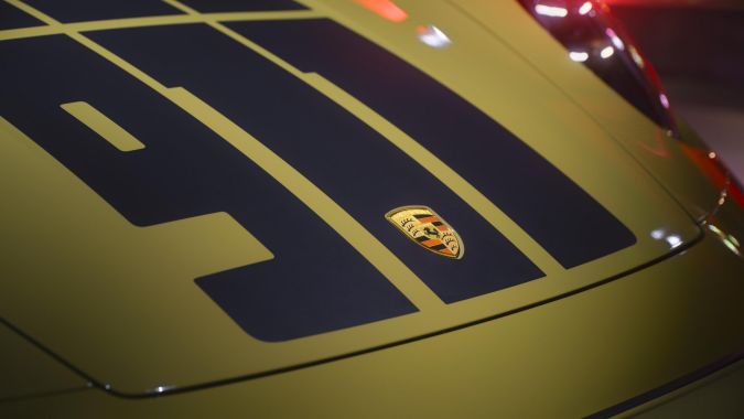 Porsche 911 Spirit 70 tiene el número 911 como en las carreras de los años 70.
