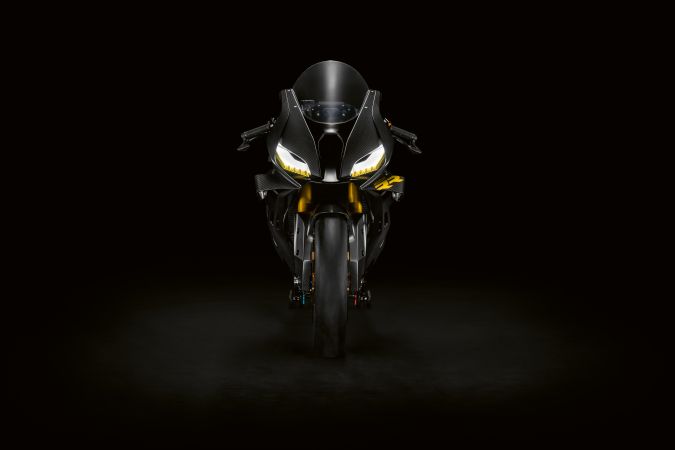 BMW Motorrad Concept RR muestra un diseño agresivo.