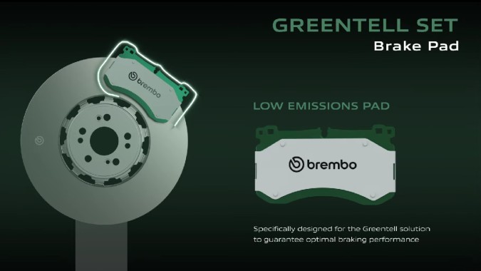 Sistema de frenos Greentell de Brembo alarga la vida útil del disco.