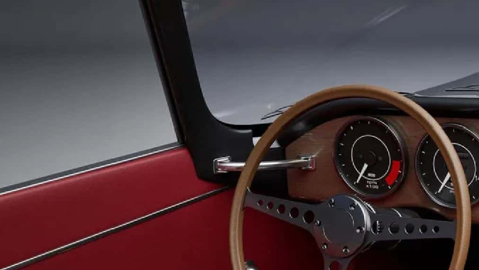 Callum Jaguar E-Type Restomod Concept conserva gran parte del interior al estilo original.