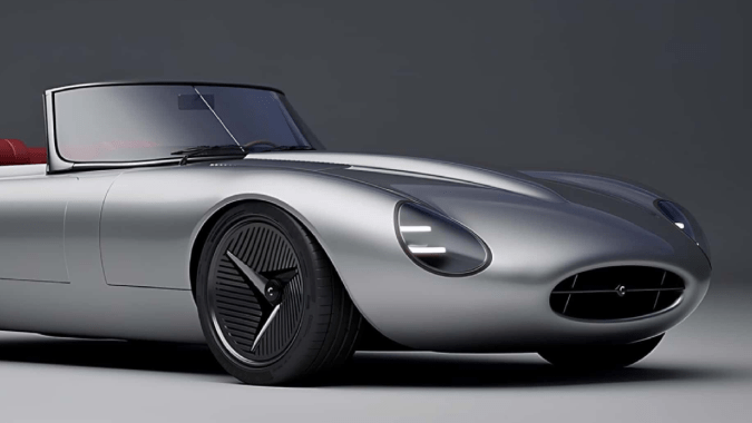 Callum Jaguar E-Type Restomod Concept se rediseñaron los faros y rines.