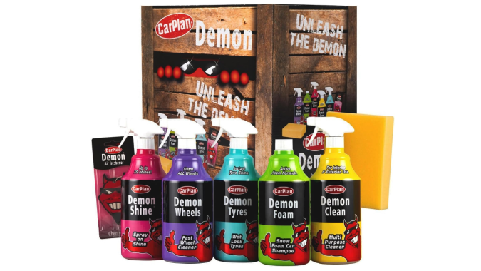 Kit de limpieza para autos de CarPlan ofrece la línea Demon.