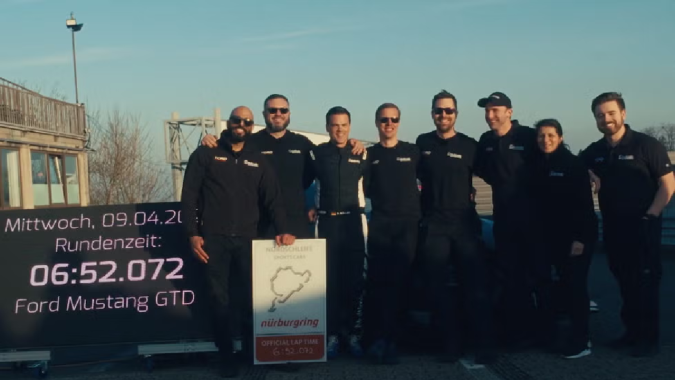 Ford Mustang GTD se convierte en el quinto auto de producción más rápido en Nürburgring.