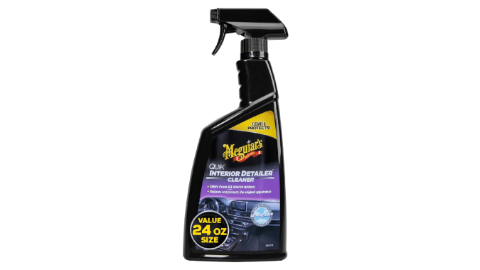Meguiars Quick Interior Detail cleaner funciona para una limpieza rápida.