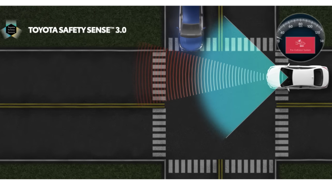 Toyota Safety Sense 3.0 evita colisiones con objetos externos al auto.