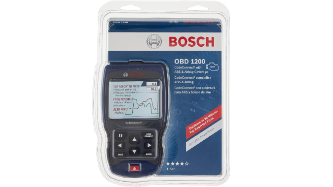 Escáner OBD-II para autos Bosch OBD 1200 es práctico por ser más pequeño.