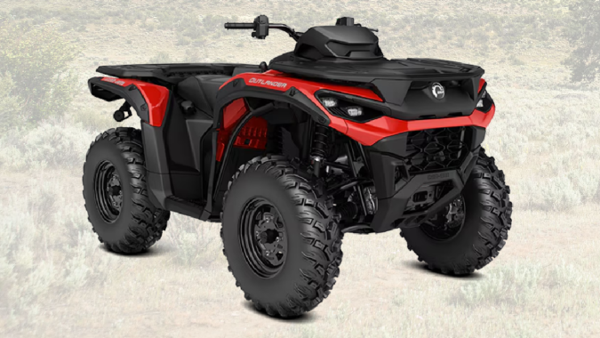 Can-Am Outlander XT-P 1000R 2025 tiene un buen rendimiento en terrenos difíciles.