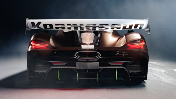 Koenigsegg Sadair's Spear se distingue por un gran alerón trasero.