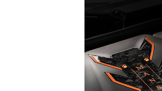 Mansory BMW M5 tiene un motor con un diseño único estéticamente.