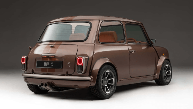 WP Callum Mini restomod tiene varios elementos modernos.