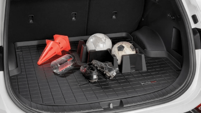 El revestimiento para maletero WeatherTech tiene un diseño antideslizante.