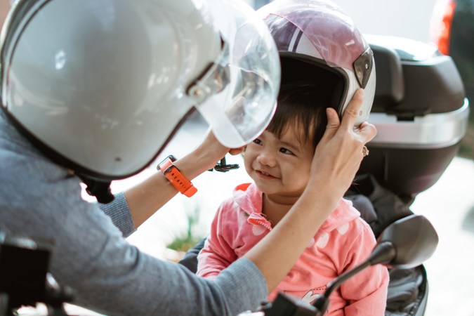 cascos para pasajeros de motos