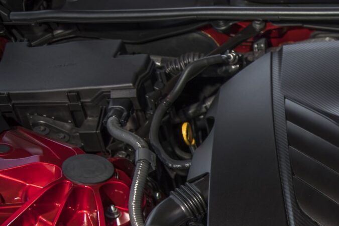 Motor V8 del Lexus LC500