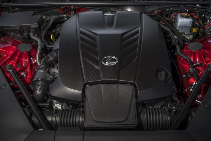 Motor V8 del Lexus LC500