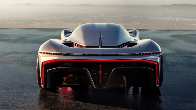 Corvette California Concept llama la atención su silueta aerodinámica.