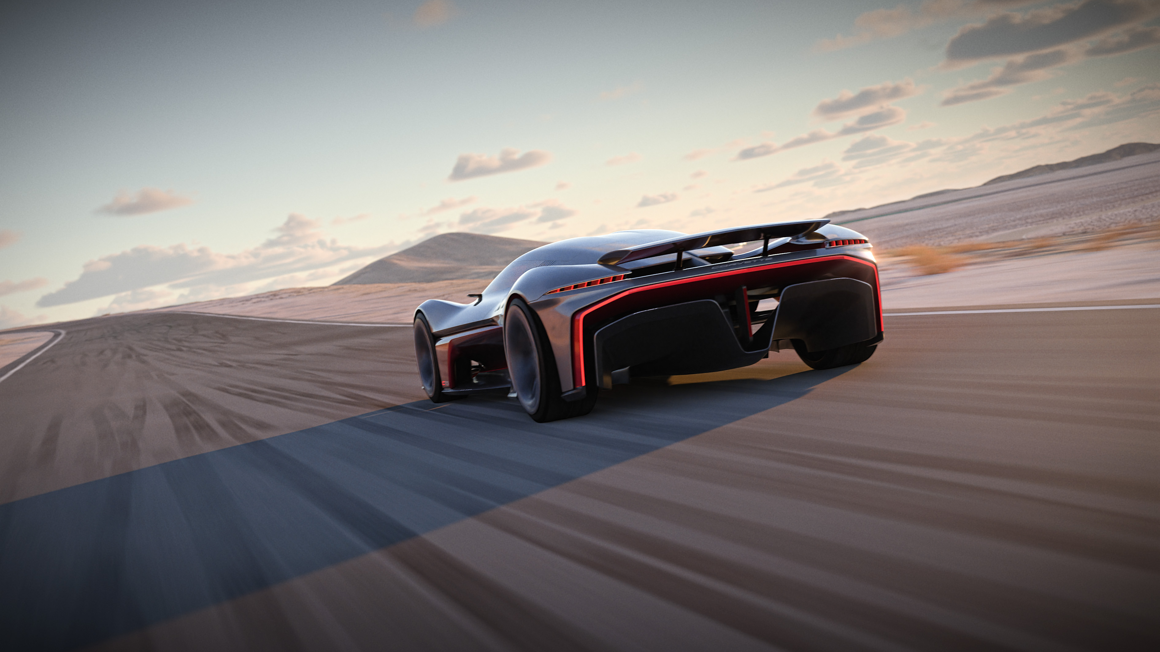 Corvette California Concept tiene un diseño aerodinámico exclusivo.
