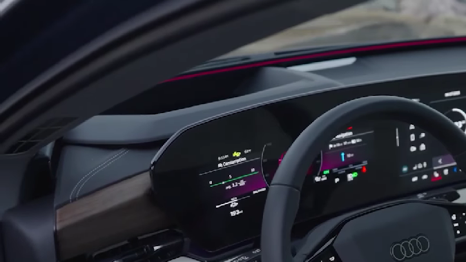 Audi A6 Sportback e-tron 2025 tiene un interior espacioso.