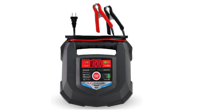 Cargador de batería para carros Schumacher SC1280 tiene gran capacidad de carga rápida.