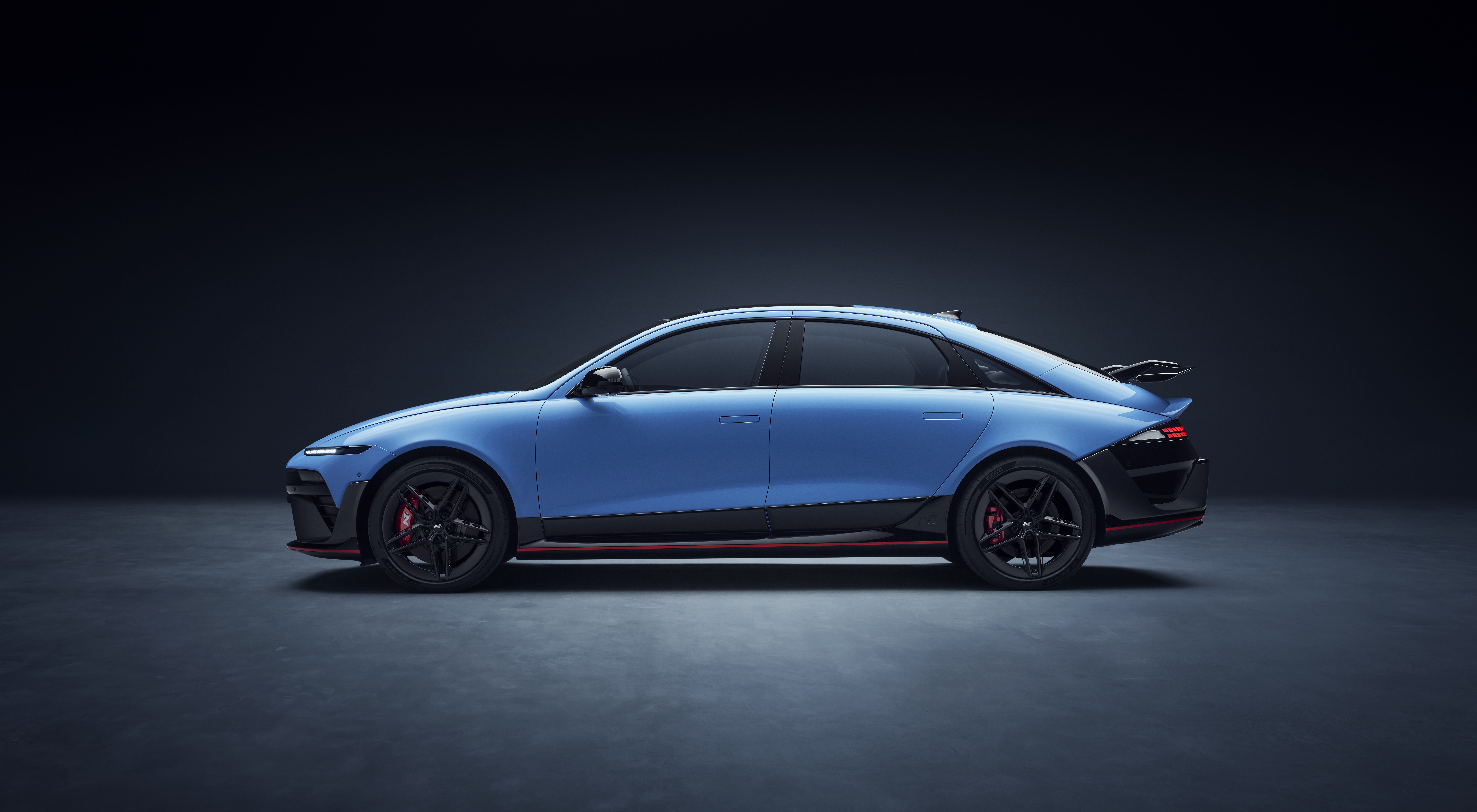 Hyundai Ioniq 6 N tiene una aerodinámica única.