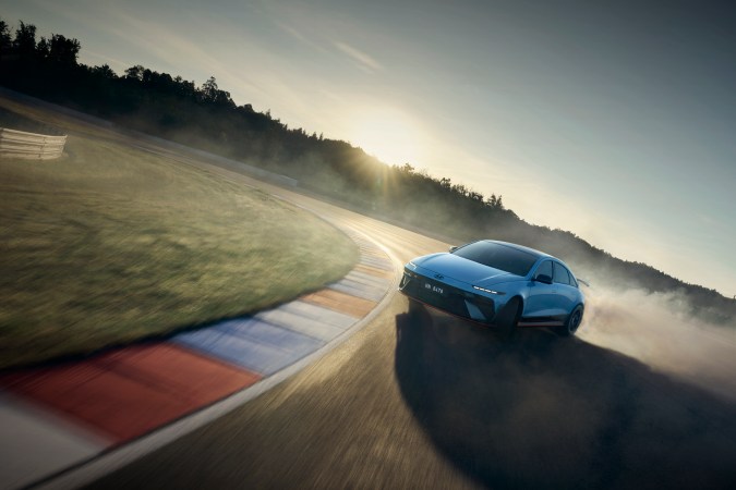 Hyundai Ioniq 6 N tiene gran eficiencia en derrapes.