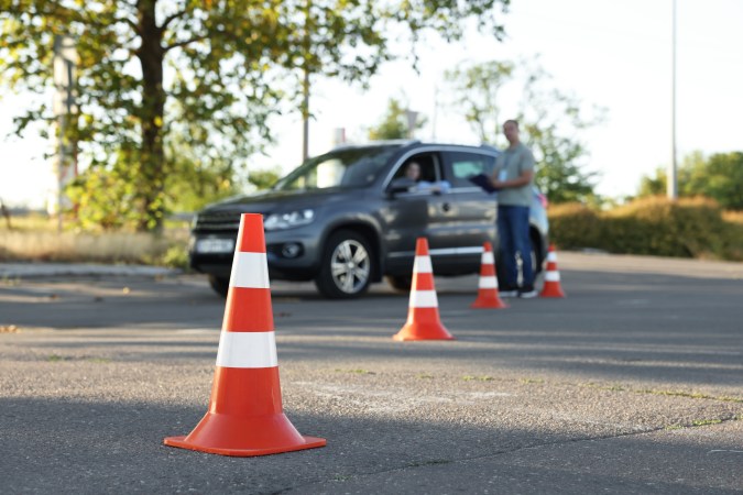 examen de manejo para la licencia de conducir