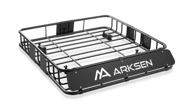 Portaequipajes de techo Arksen tiene un diseño tradicional de rejilla.