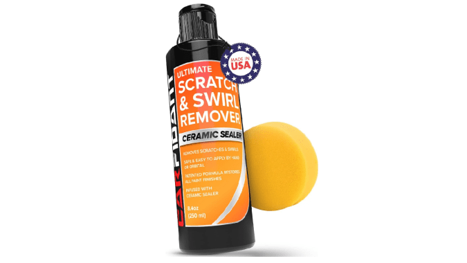 Removedor de rayones de pintura de Carfidant es una solución económica y eficiente.