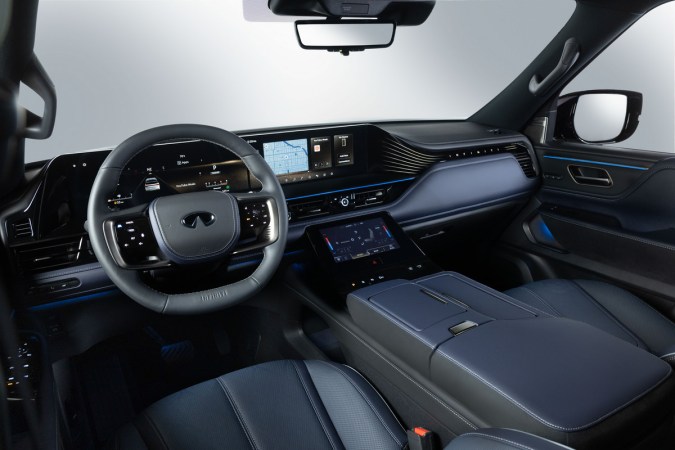QX80 Sport 2026: interior Dusk Blue y rines de 22 pulgadas.