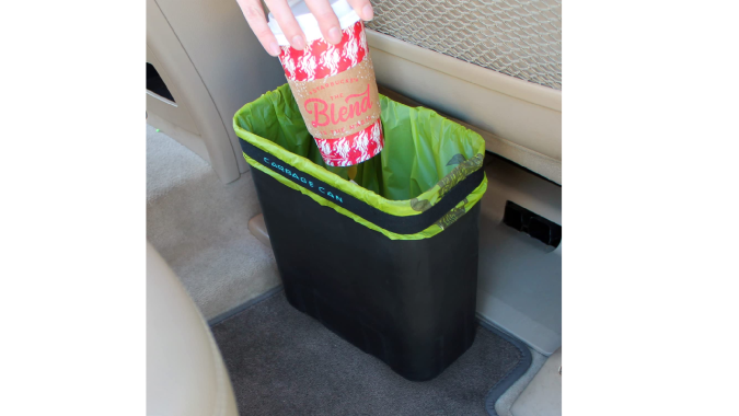 Bote de basura para autos Garbage can es elegante para todo tipo de autos.