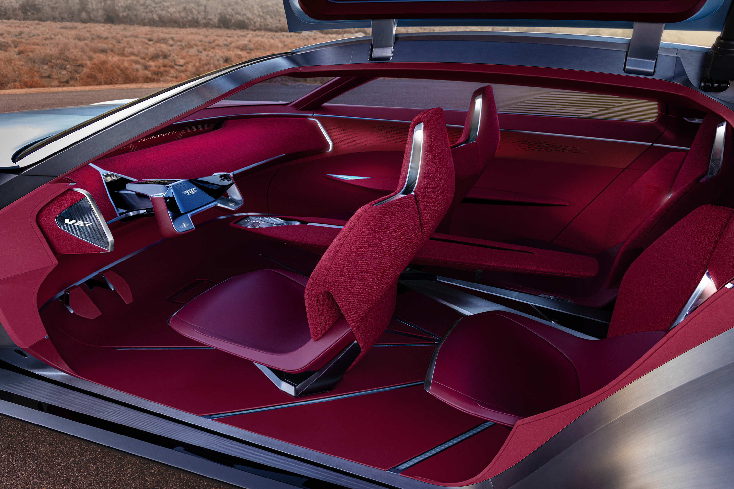 Cadillac Elevated Velocity concept tiene un interior pensado en el confort.
