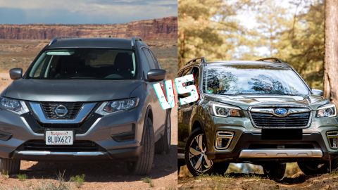 Imagen de versus entre modelos Nissan Rogue y Subaru Forester