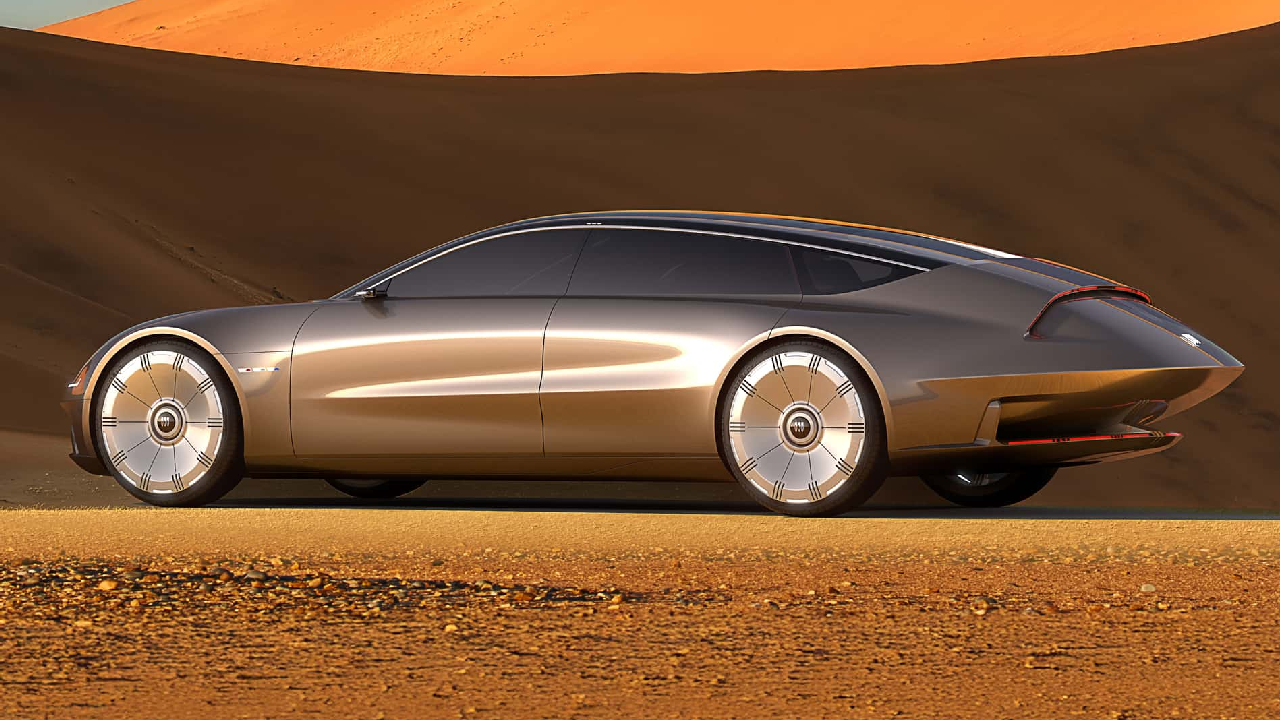 Buick Electra Orbit Concept usa unos rines 24 pulgadas.