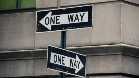 calle de un solo sentido