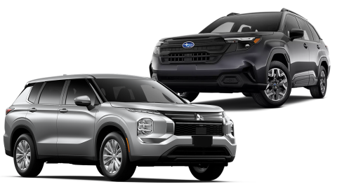 Mitsubishi Outlander y Subaru Forester son dos grandes SUV en el mercado.