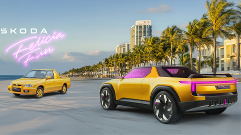 Skoda Concept Modern Solid Felicia Fun es ideal para pasear a la playa.