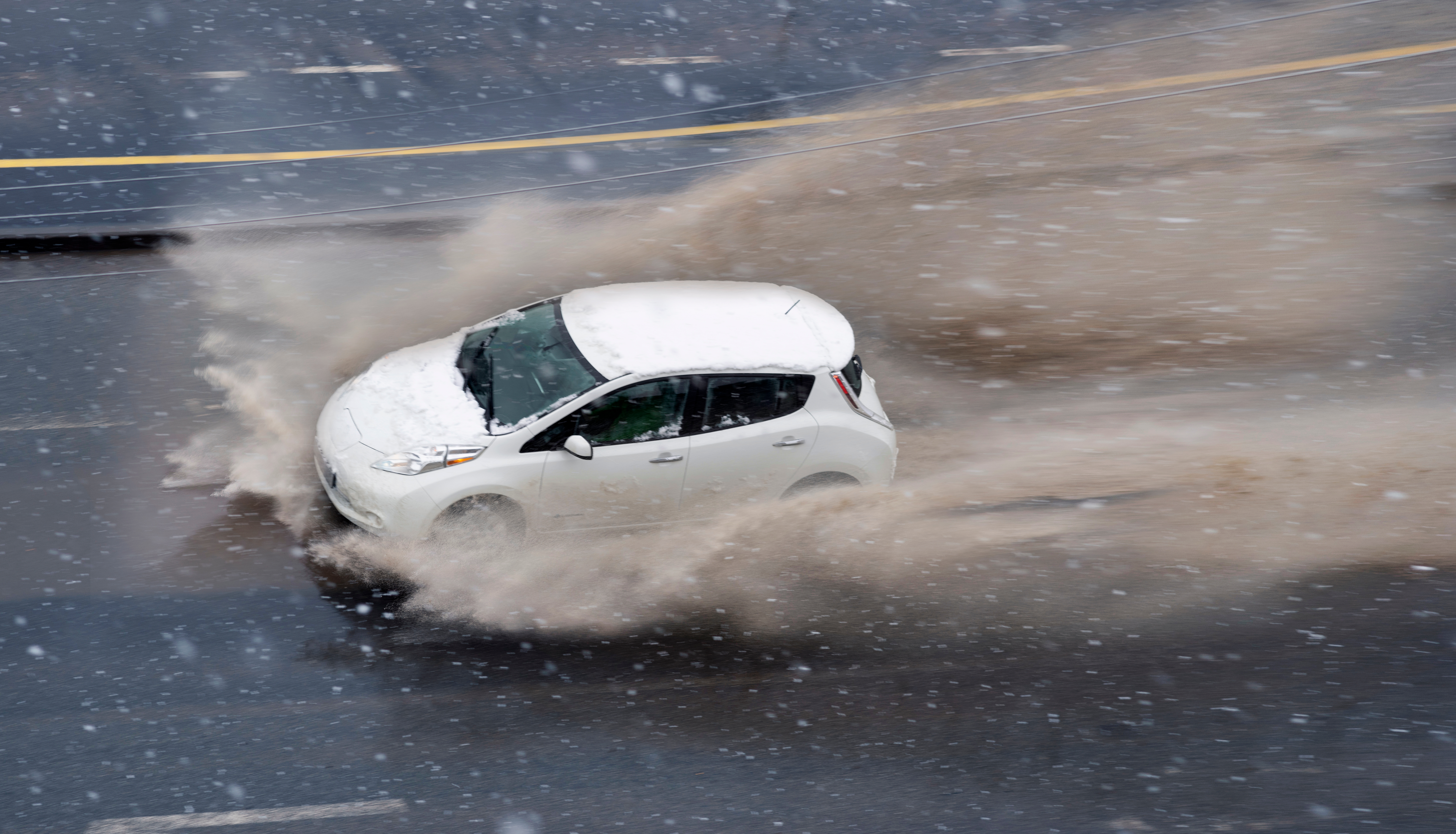 auto inundado