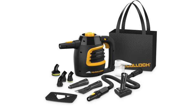 Limpiador a vapor McCulloch MC1230 ofrece un buen rendimiento.