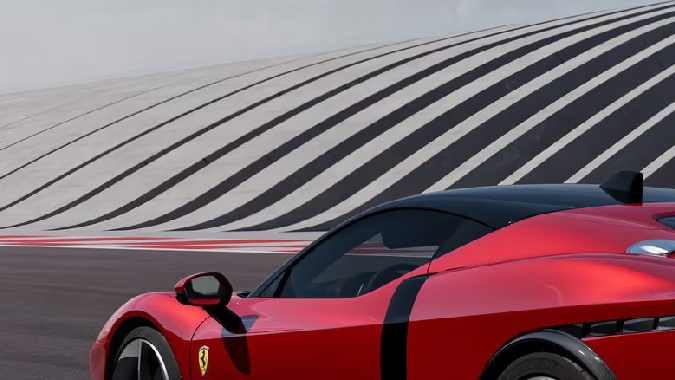 Ferrari 849 Testarossa tiene líneas de diseño únicas.