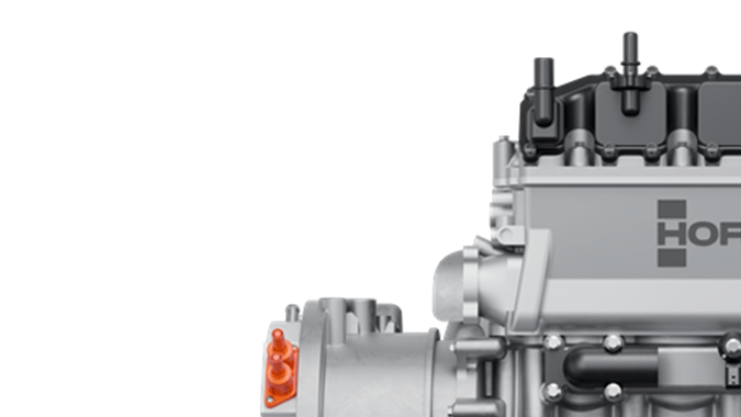 Horse Powertrain motor C15 es del tamaño de una maleta de viaje.