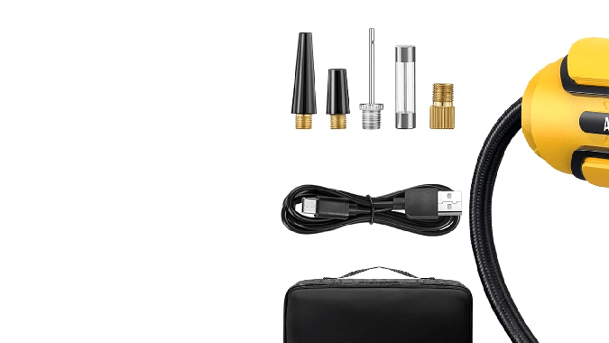 Inflador de neumáticos inalámbrico Astro AI es bastante práctico.