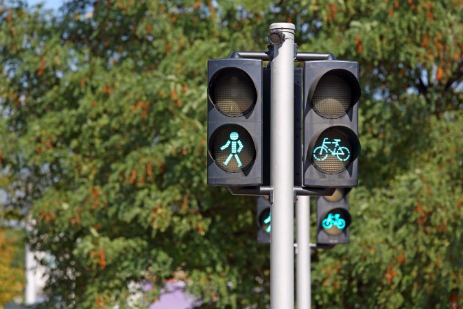 semáforo con intersección