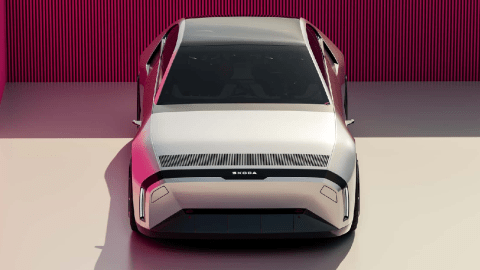 Skoda S110 R Concept conserva algunas características del diseño antiguo.