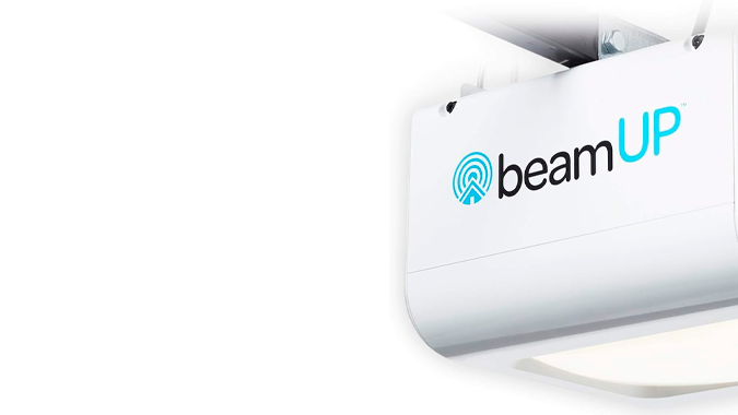 El abridor de puerta de garaje Beam Up es uno de los más económicos.