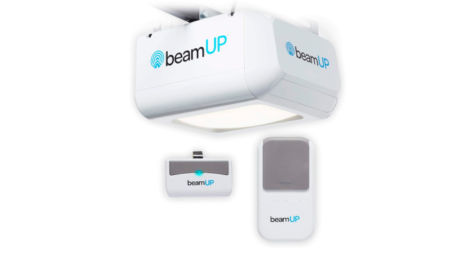 El abridor de puerta de garaje Beam Up es uno de los más económicos.