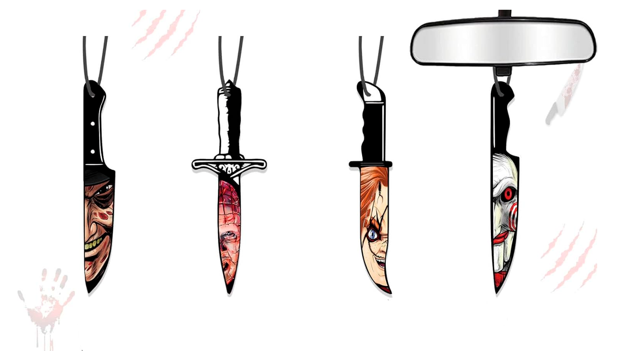 Los colgantes ambientadores son perfectos para las decorar el auto.