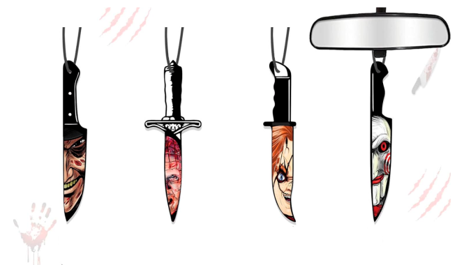 Los colgantes ambientadores son perfectos para las decorar el auto.