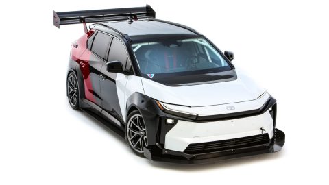 Toyota bZ Time Attack Concept tiene un perfil aerodinámico único.